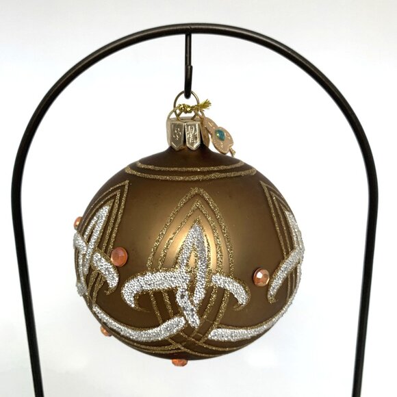 Waterford Timeless Memories Gold Silver Glitter Glass Ornaments Vintage 2003 - Picture 10 of 10